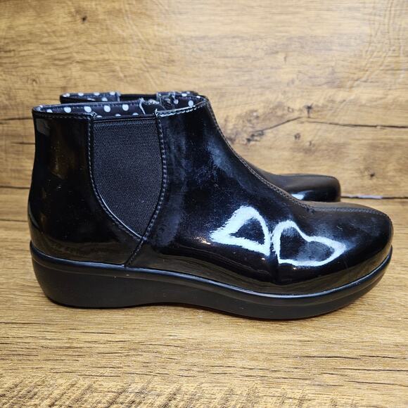 Alegria Climatease Black slip on Rain Boot Water Resistant sz 36 Us 6/6.5 - Picture 1 of 10